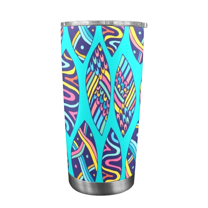 Aloha Surfboards - 20oz Travel Mug with Clear Lid Clear Lid Travel Mug Summer Surf