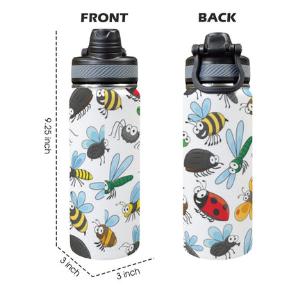 Little Creatures - Insulated Water Bottle with Dual-Use Lid (18oz) Insulated Water Bottle with Dual-Use Lid (18oz) animal Printed Offshore