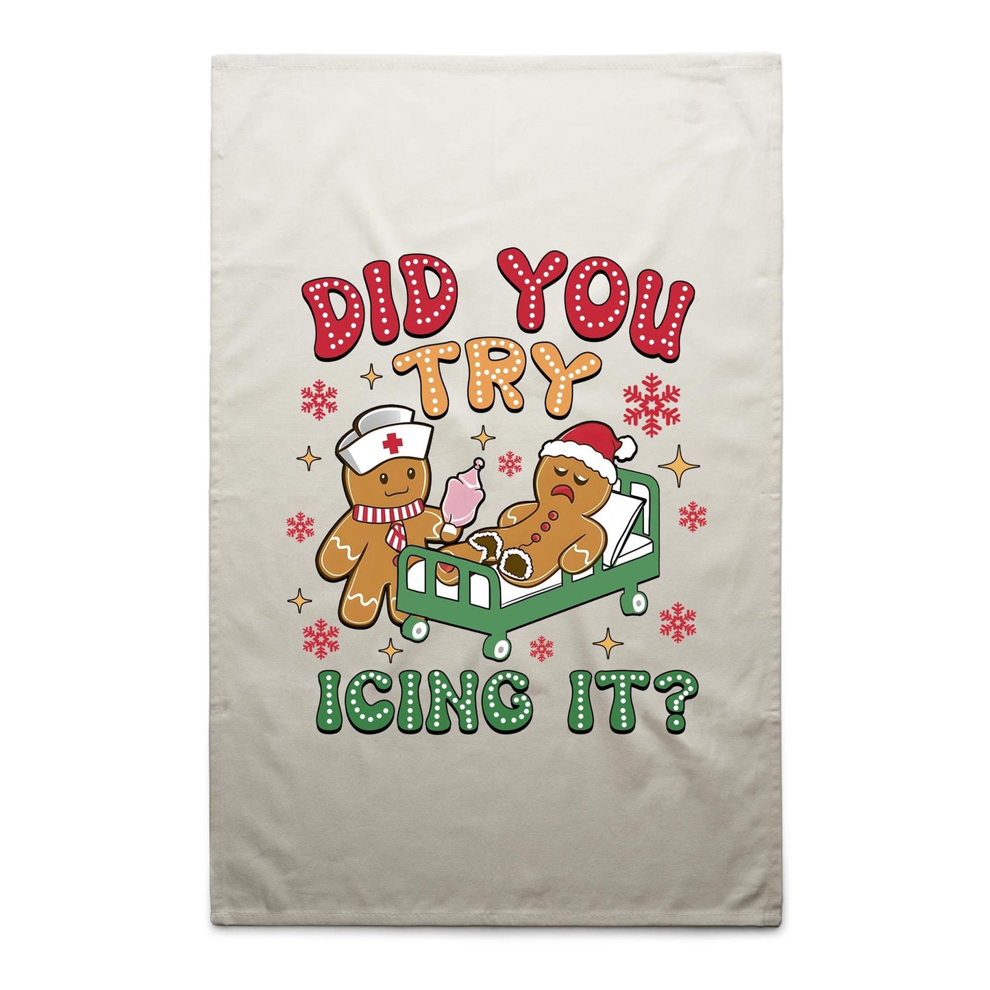 Gingerbread, Did You Try Icing It - AS Colour Tea Towel