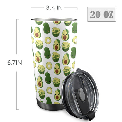 Cute Avocados - 20oz Travel Mug / Tumbler