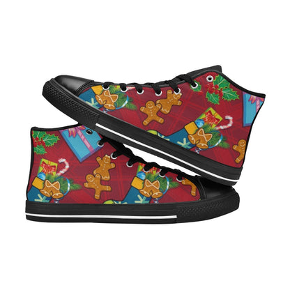 Christmas - Women's High Top Canvas Shoes