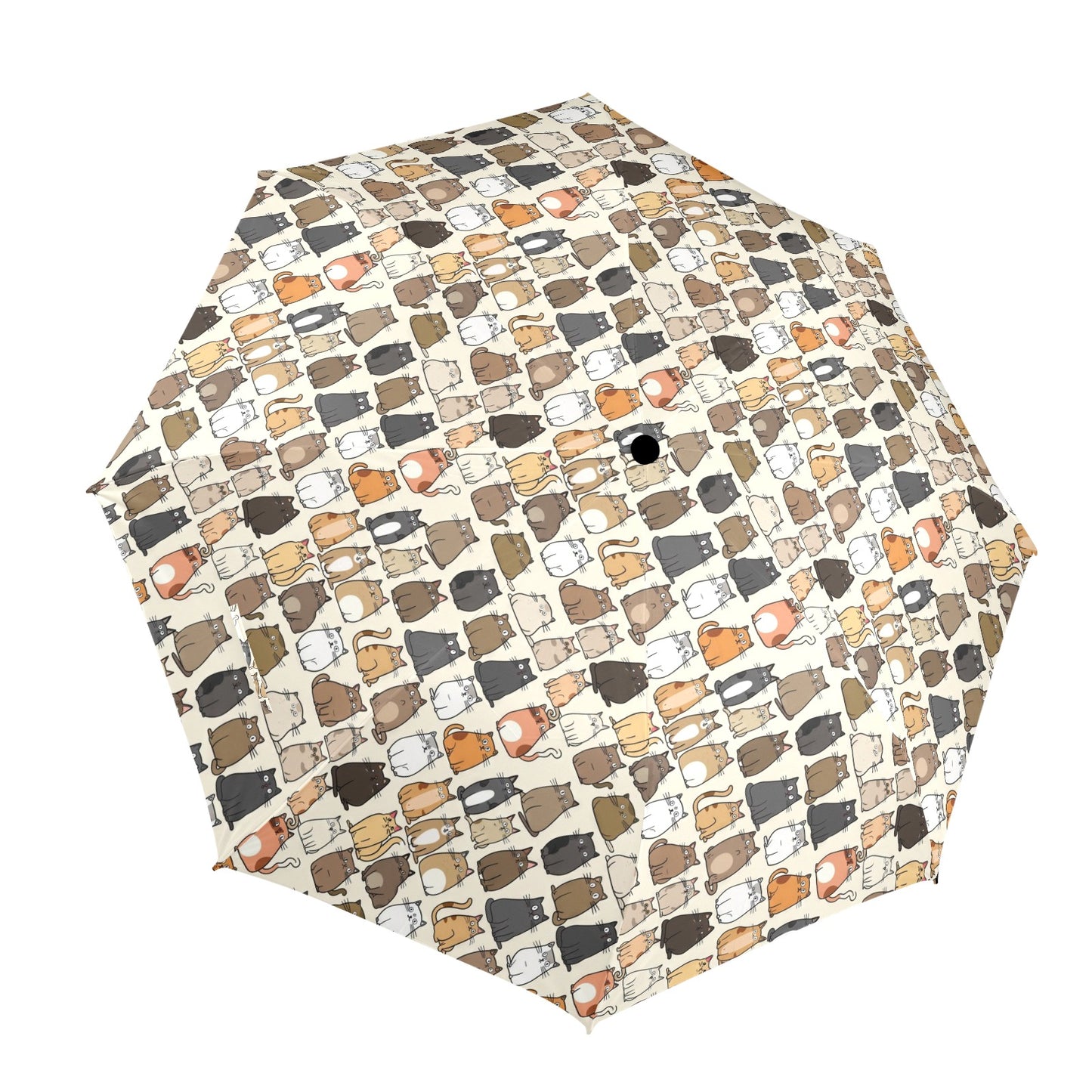 Lots Of Cats - Semi-Automatic Foldable Umbrella