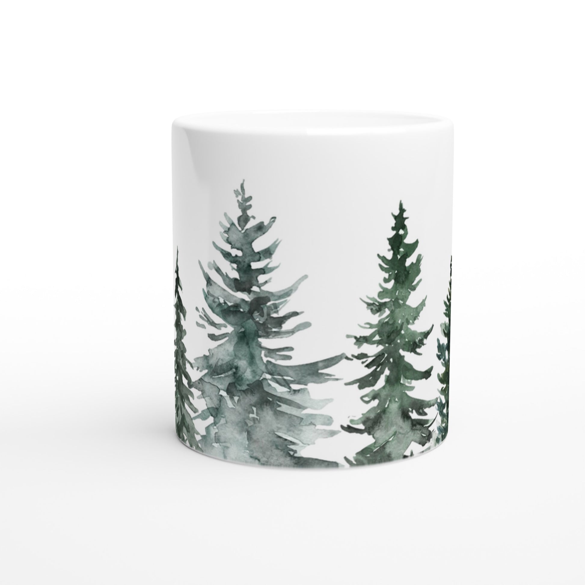 Trees - White 11oz Ceramic Mug White 11oz Mug Globally Fulfilled Plants