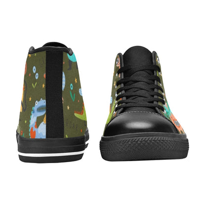 Monsters - Women's High Top Canvas Shoes