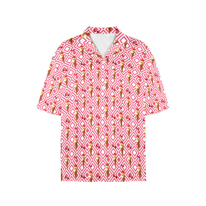 Cherry Ice-cream - Womens Hawaiian Shirt