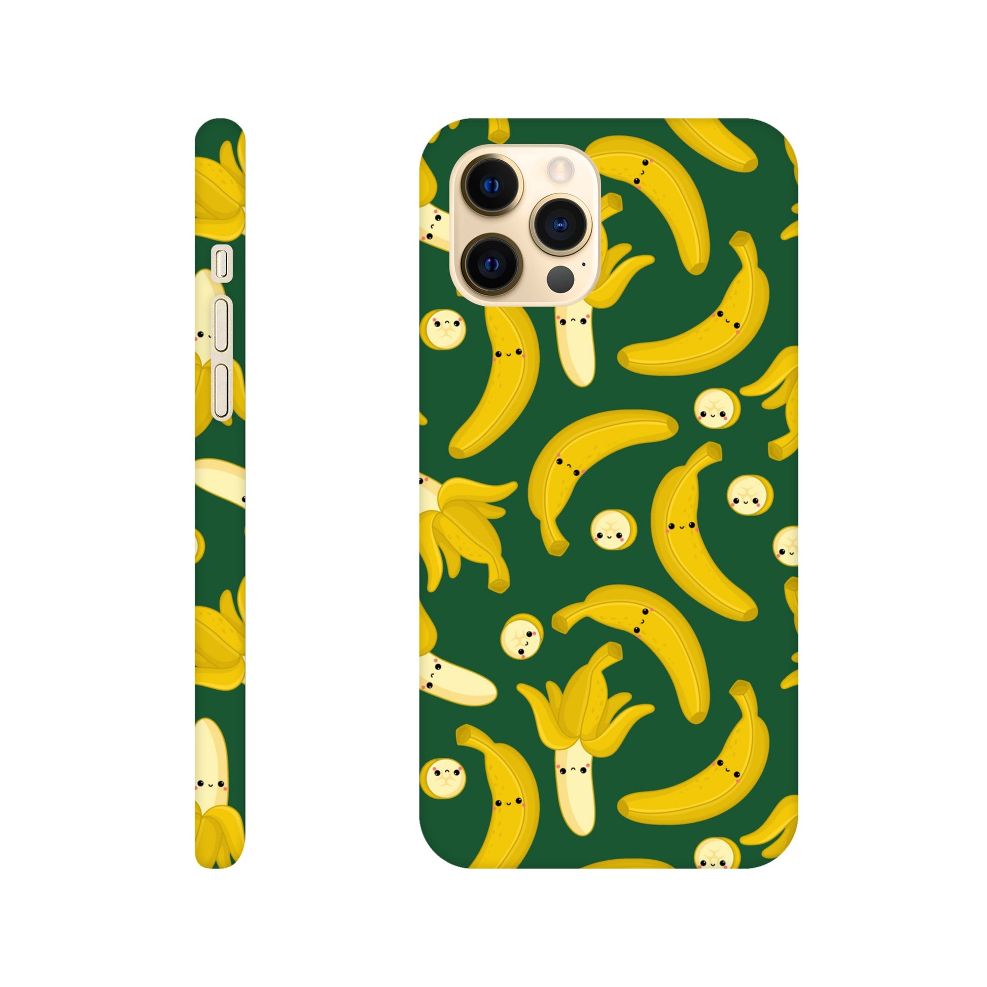 Happy Bananas - Phone Cases Slim case Apple - iPhone 12 Pro Max Print Material Globally Fulfilled