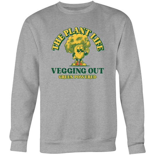 The Plant Life - Crew Sweatshirt Grey Marle Sweatshirt Food Vegetarian