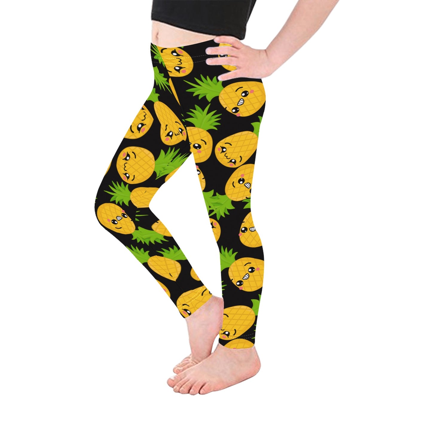 Cool Pineapples - Kid's Ankle Length Leggings