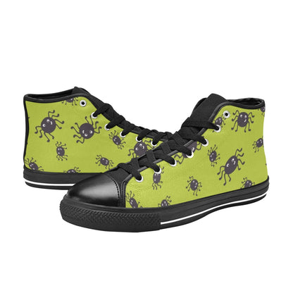 Cartoon Spiders - Women's High Top Canvas Shoes