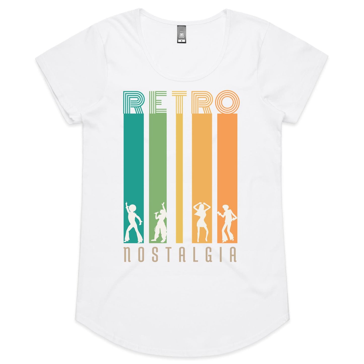 Retro Nostalgia - Womens Scoop Neck T-Shirt White Womens Scoop Neck T-shirt Retro