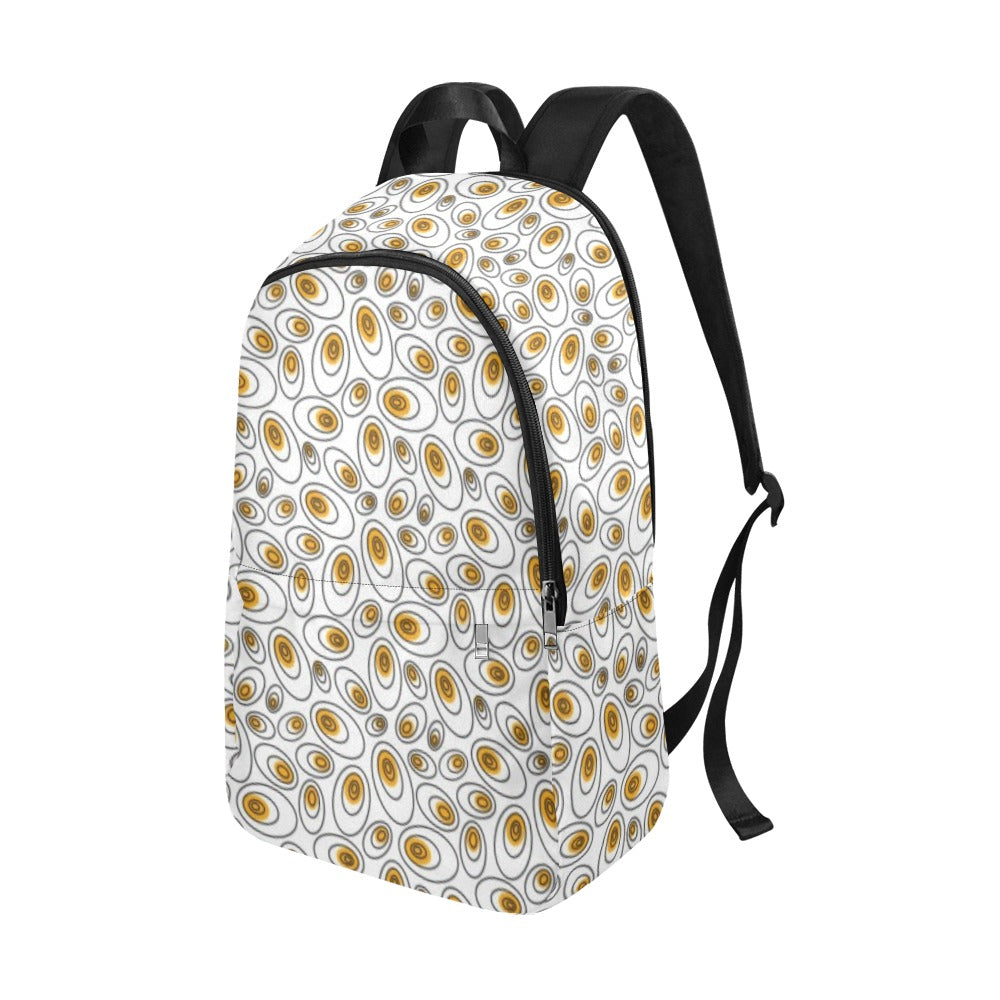 Eggs Abstract - Fabric Backpack for Adult Adult Casual Backpack Food Printed Offshore