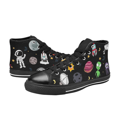 Kids Space - Men's High Top Canvas Shoes