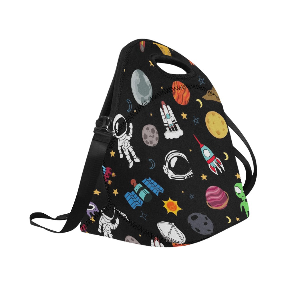 Kids Space - Neoprene Lunch Bag/Large Neoprene Lunch Bag/Large Printed Offshore