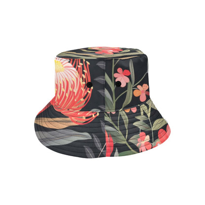 Australian Waratah Flower - Womens Bucket Hat