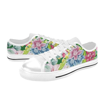 Bright Floral - Women's Classic Canvas Shoes