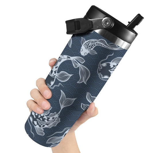 Blue Fish - 30oz Tumbler with Top Handle