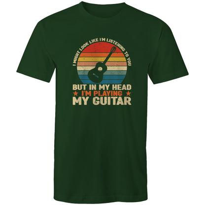 In My Head I'm Playing My Guitar - Mens T-Shirt