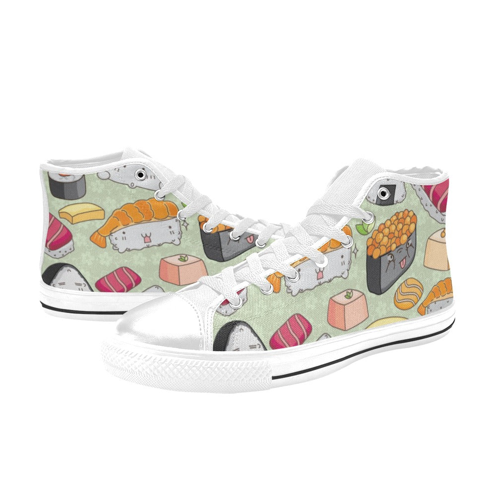 Sushi - Men's High Top Canvas Shoes