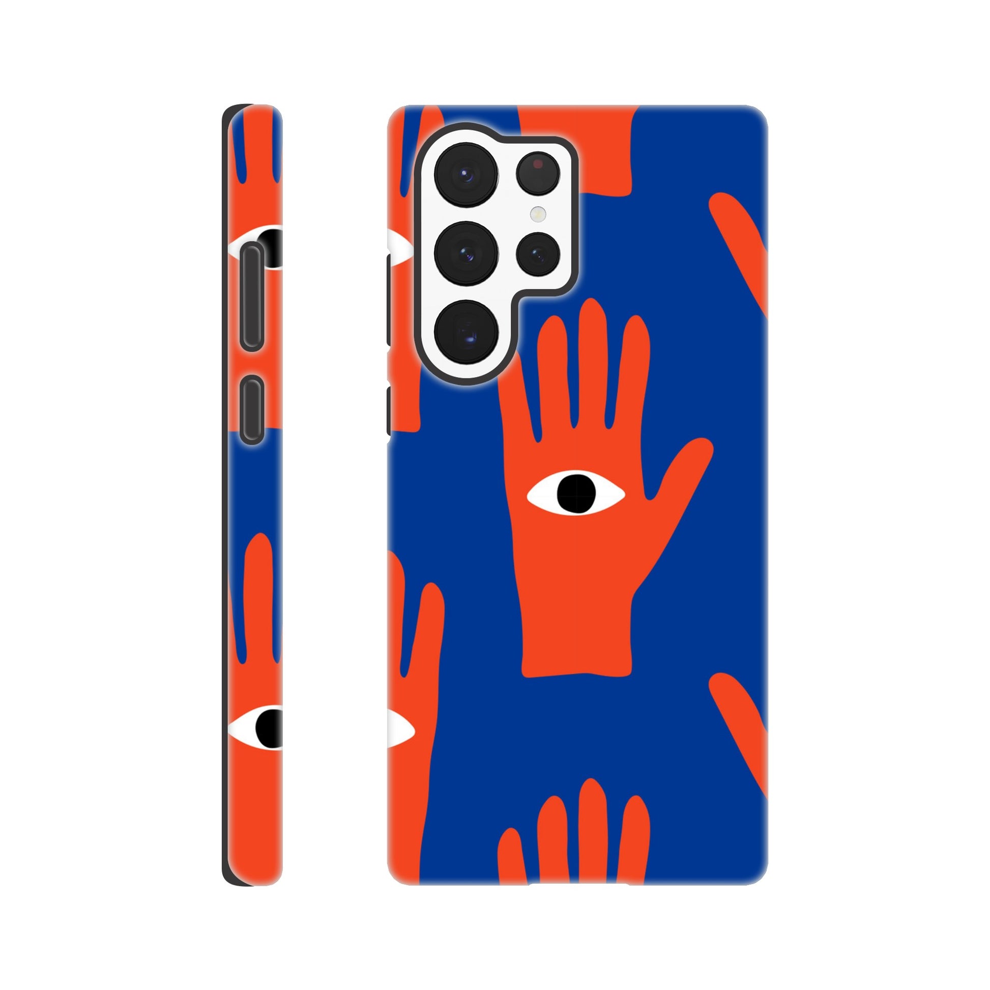 Hand Eyes - Phone Tough Case Galaxy S22 Ultra Phone Case Globally Fulfilled