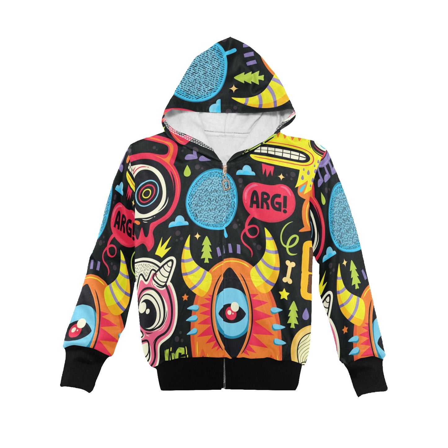 Monster Kids - Junior Boys Zip Up Hoodie