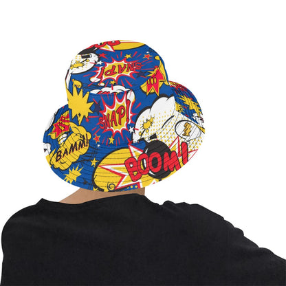 Blue Comic Book - Mens Bucket Hat