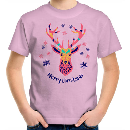 Christmas Deer - Kids Youth T-Shirt