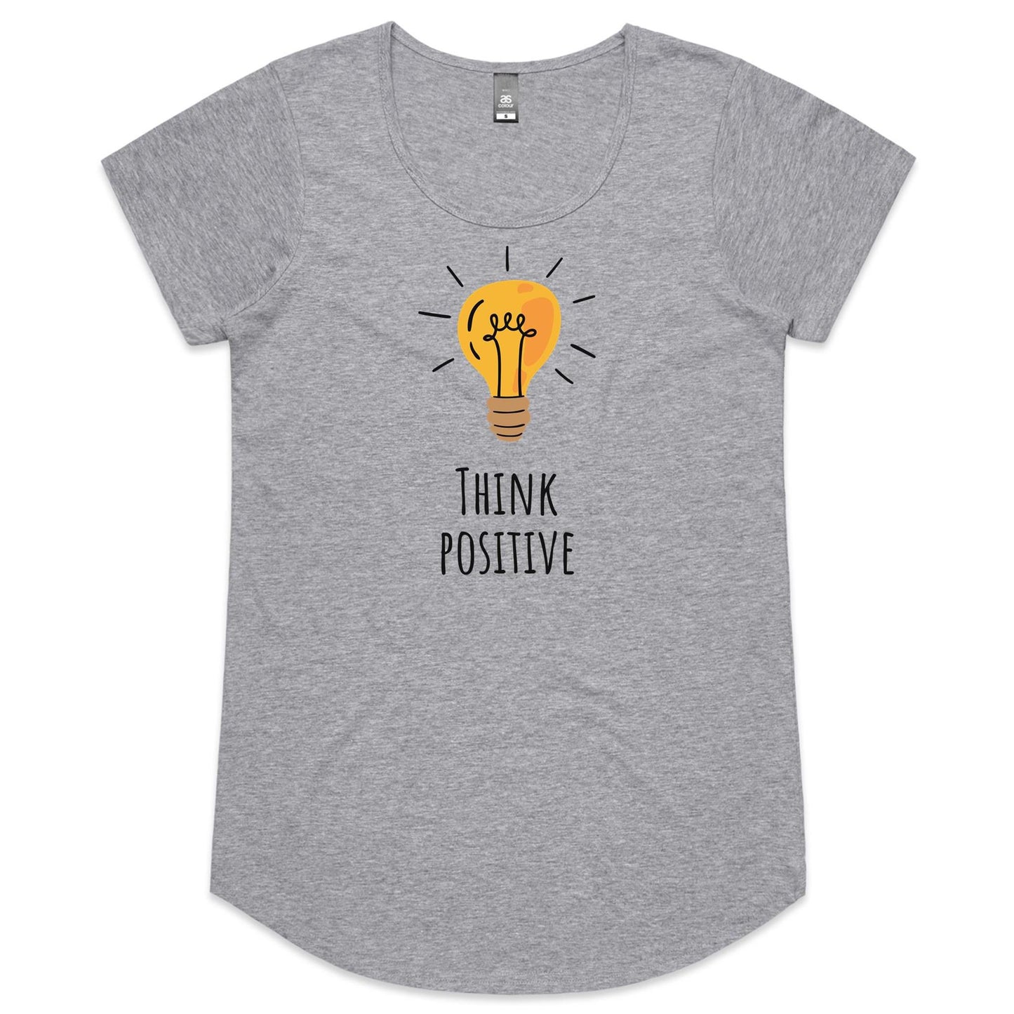 Think Positive - Womens Scoop Neck T-Shirt