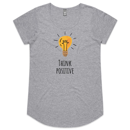 Think Positive - Womens Scoop Neck T-Shirt