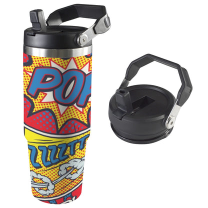 Comic Book - 30oz Tumbler with Top Handle