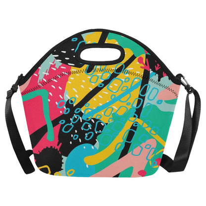 Bright And Colourful - Neoprene Lunch Bag/Large Neoprene Lunch Bag/Large Printed Offshore