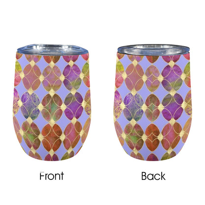 Circle Mosaic - 12oz Wine Tumbler 12oz Wine Tumbler Printed Offshore