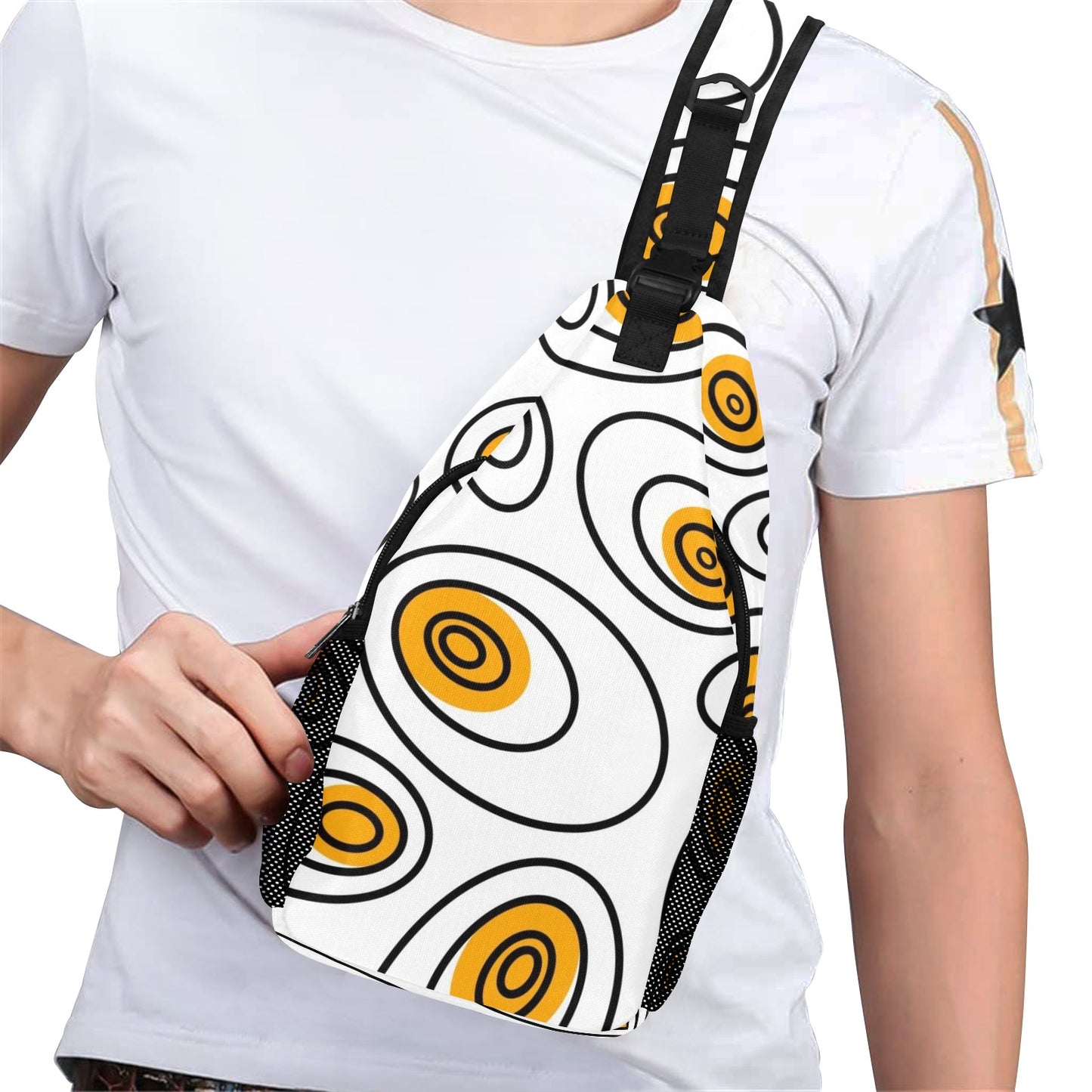 Abstract Eggs - Cross-Body Chest Bag Cross-Body Chest Bag