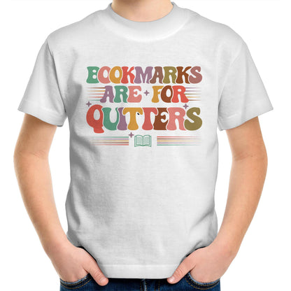 Bookmarks Are For Quitters - Kids Youth T-Shirt