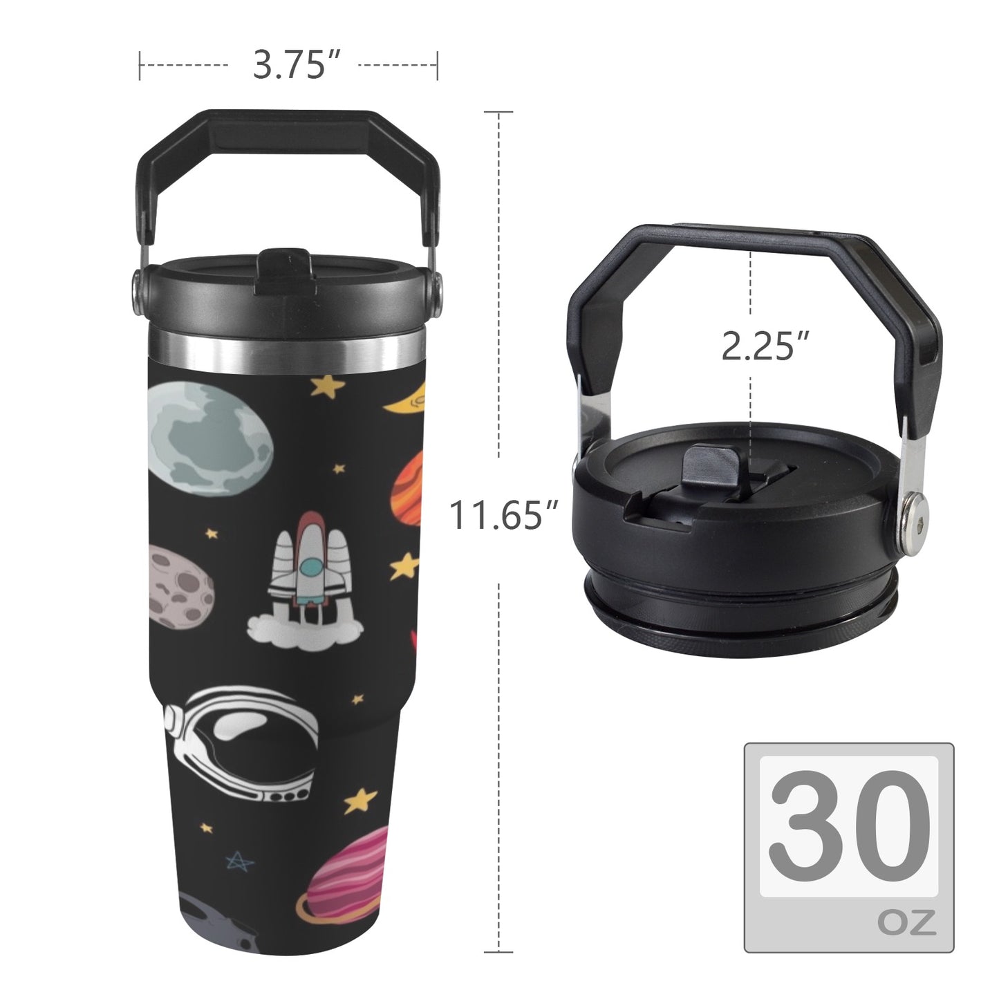 Kids Space - 30oz Tumbler with Top Handle