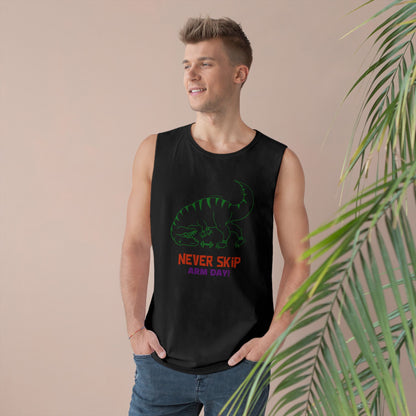 Never Skip Arm Day - Unisex Barnard Tank