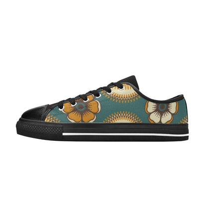 Vintage Floral - Men's Classic Canvas Shoes