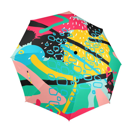 Bright And Colourful - Semi-Automatic Foldable Umbrella Semi-Automatic Foldable Umbrella Printed Offshore