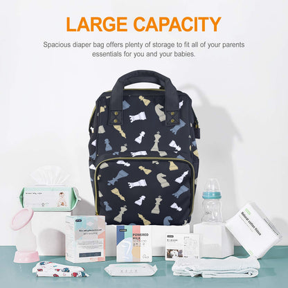 Chess Pattern - Multifunction Backpack