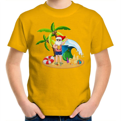 Summer Surf Santa - Kids Youth T-Shirt