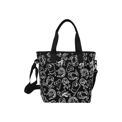 Monsters In Black And White - Tote Bag with Shoulder Strap