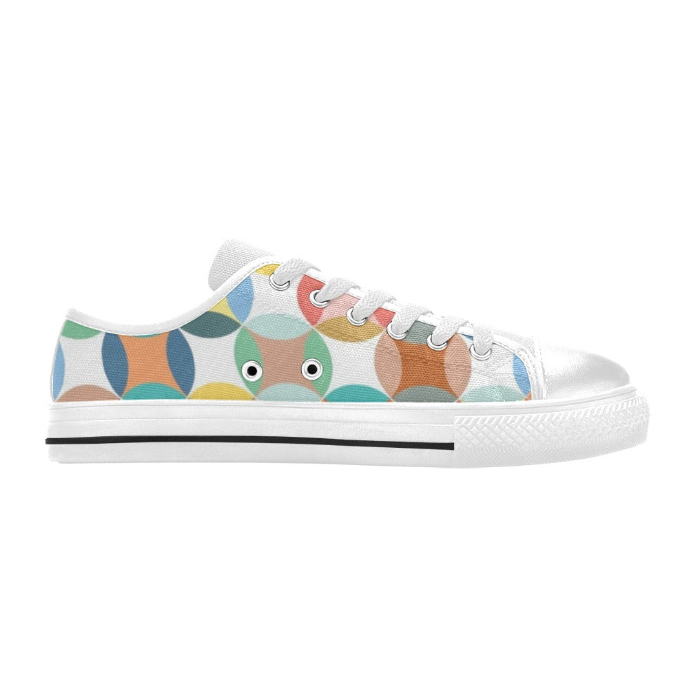 Circles - Women's Classic Canvas Shoes