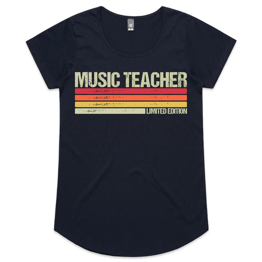 Music Teacher, Limited Edition - Womens Scoop Neck T-Shirt