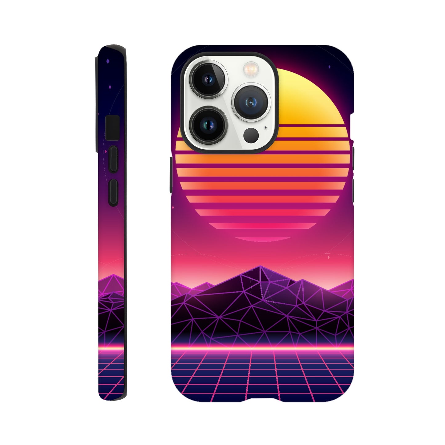 80's Sunrise - Phone Tough Case iPhone 13 Pro Phone Case Games Globally Fulfilled Retro Sci Fi