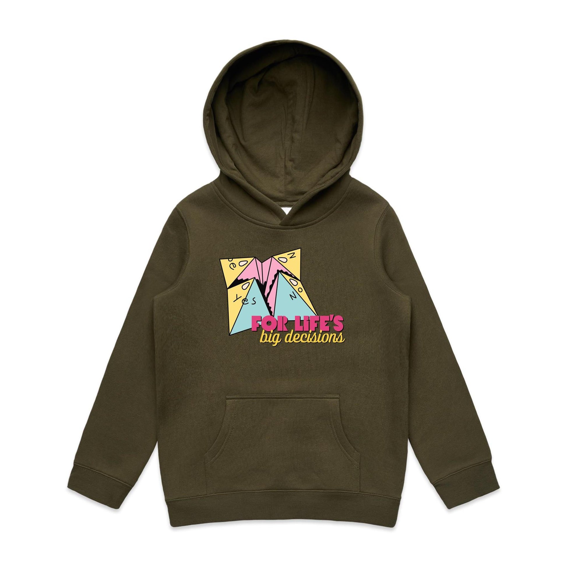 For Life's Big Decisions - Youth Supply Hood Army Kids Hoodie