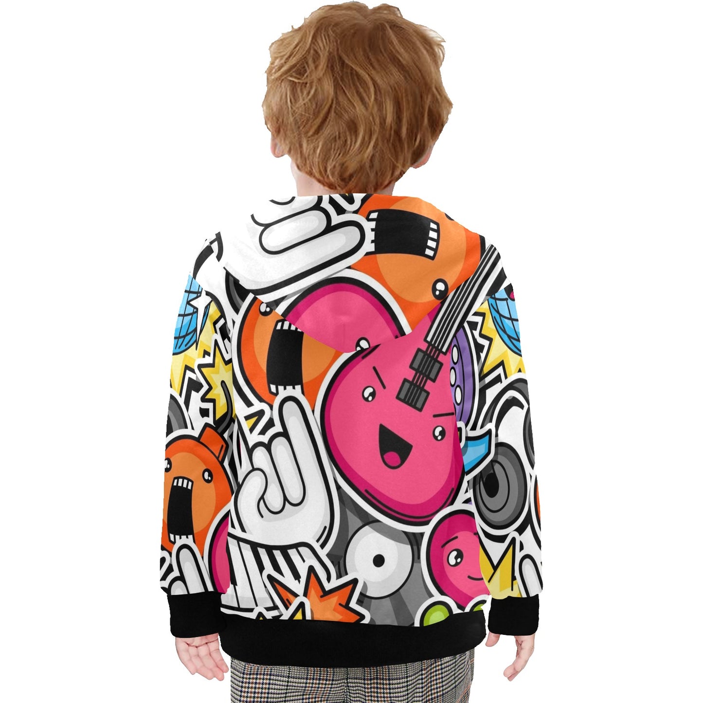 Sticker Music - Junior Boys Zip Up Hoodie