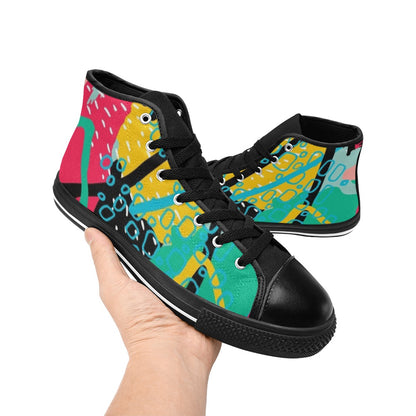 Bright And Colourful - Women's High Top Canvas Shoes