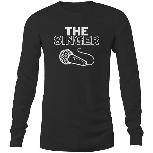 The Singer - Long Sleeve T-Shirt Black Unisex Long Sleeve T-shirt Music