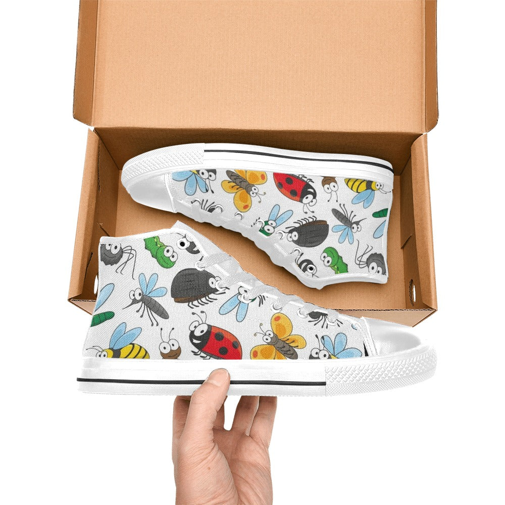 Little Creatures - Men's High Top Canvas Shoes