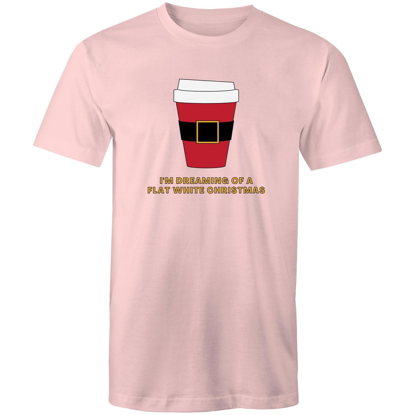 I'm Dreaming Of A Flat White Christmas, Coffee - Mens T-Shirt