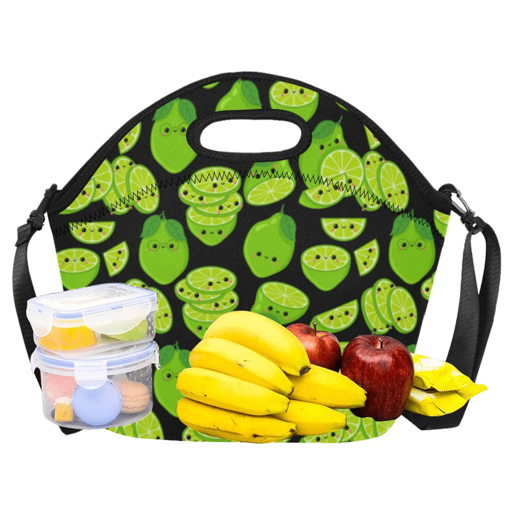 Cute Limes - Neoprene Lunch Bag/Large